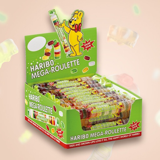 [C0301002] HARIBO MEGA-ROULETTE FIZZ 40x45g