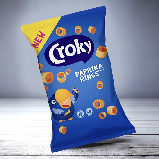 [C1001025] CROKY RINGS PAPRIKA 24x75g