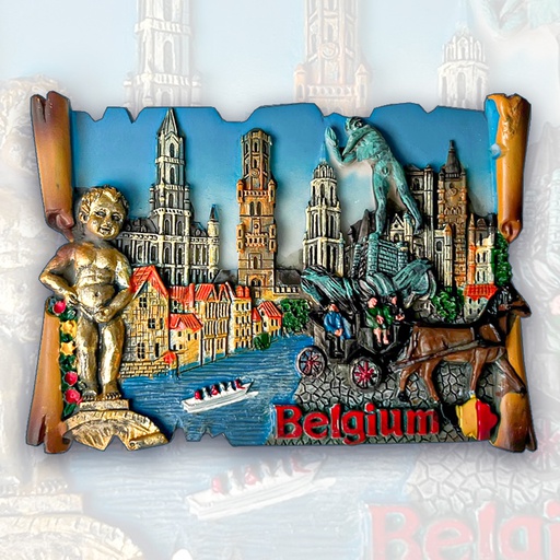 [00120023] MAGNET BELGIUM PARCHMENT