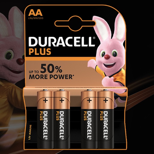 [00007600] DURACELL PLUS POWER "AA" 4pcs LR06 /20