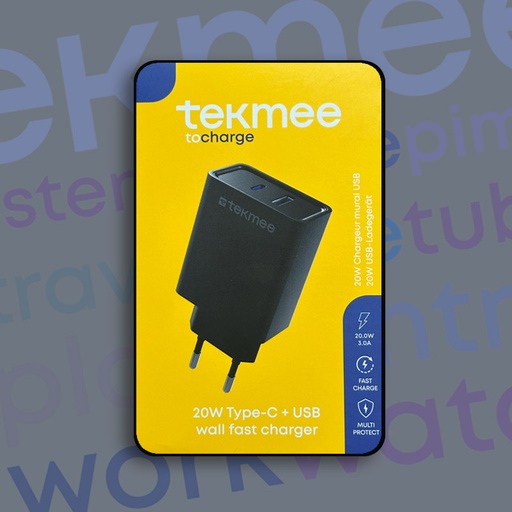 [40430090] TEKMEE 2 PORT FAST WALL CHARGER