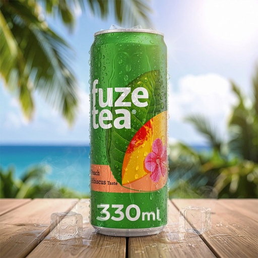 [D0109020] FUZETEA PEACH HIBISCUS CAN 6x4x33cl