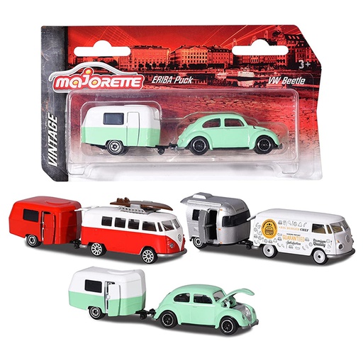 [00050542] MAJORETTE VW THE ORIGINALS TRAILER 4 ASS