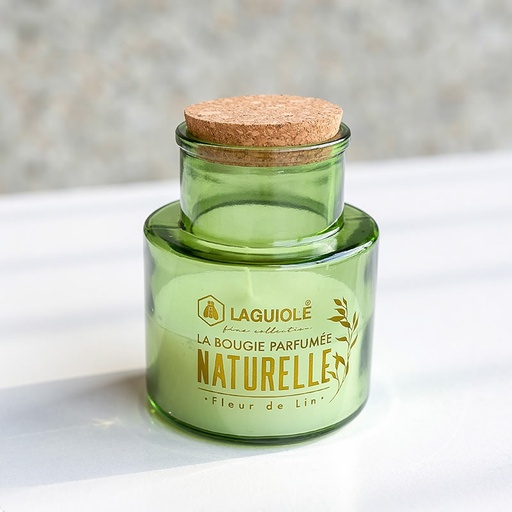[40269829] LAGUIOLE CANDLE NATURE LINEN FLOWER 220g 