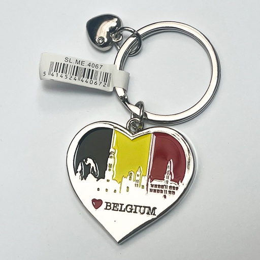 [00120065] KEYCHAIN BELGIUM PANORAMA HEART