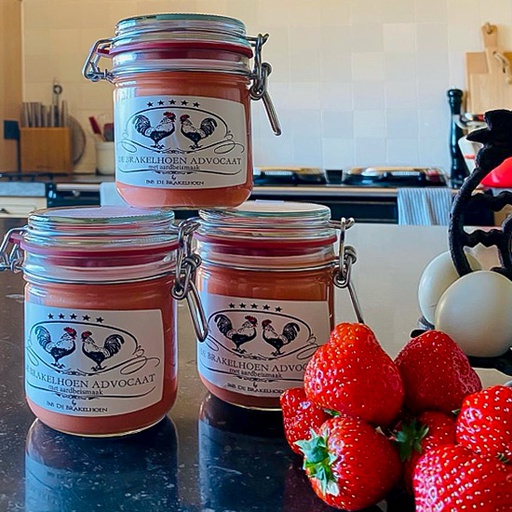 [D2701003] BRAKELHOEN ADVOCAAT MET AARDBEI 350ml