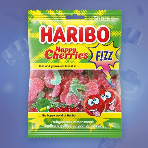 [C0301006] HARIBO HAPPY CHERRIES FIZZ 28x70g