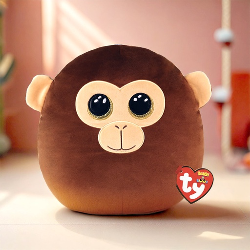 [00020490] TY SQUISH A BOO DUNSTON LE SINGE BRUN 31CM