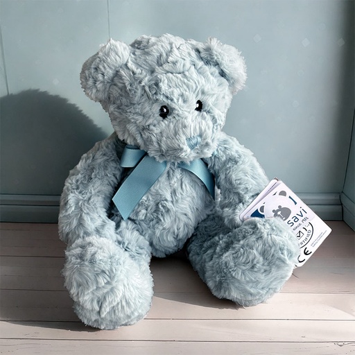 [00200071] TEDDY BEAR LARRY BLUE 37CM