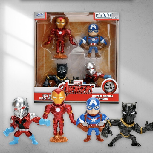 [00015055] MARVEL AVANGERS METALFIGS 4-PACK 6,5CM