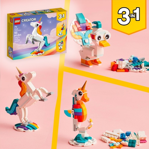 [00111156] LEGO 31140 CREATOR MAGICAL UNICORN