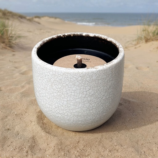 [80100001] TWILI SUNSET COLL. OUTDOOR CANDLE SAND 14cm