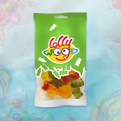 [C1201012] LOLLYWOOD MINI OILED BEARS 24 x 60g