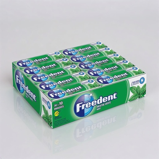 [C1001006] FREEDENT WHITE GREENMINT 30x14g