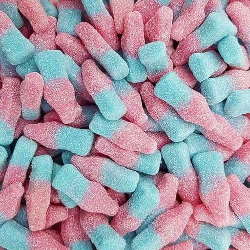 [C1201058] FRISIA SOUR BUBBLE GUM BOTTLES 3KG