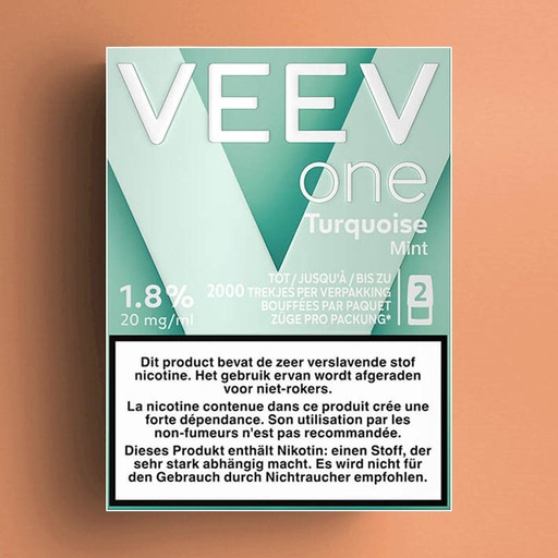 [00002811] VEEV ONE POD TURQUOISE (MINT) 20 MG - 2ML /5