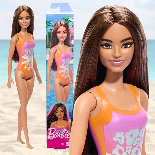 [00040057] BARBIE SWIMSUIT DOLL BROWN HAIR