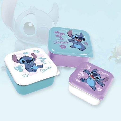[00130502] SNACK BOXES STITCH 3pcs