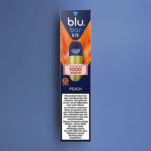[00002783] BLU BAR WET KIT PEACH 20MG