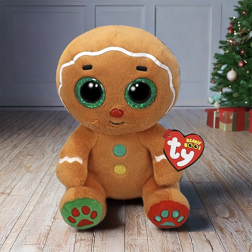 [00020834] TY BEANIE BOO CHRISTMAS SNAPS GINGERBREAD 15cm