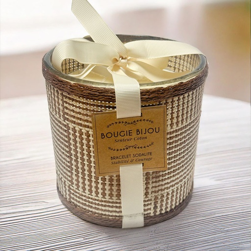 [00334076-2] BOUGIE BIJOU PAILLE TRESSEES LARGE (YELLOW LABEL)