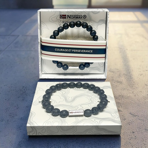 [00315140-10] BRACELET GEOGRAPHICAL NORWAY PIERRE DE LAVE
