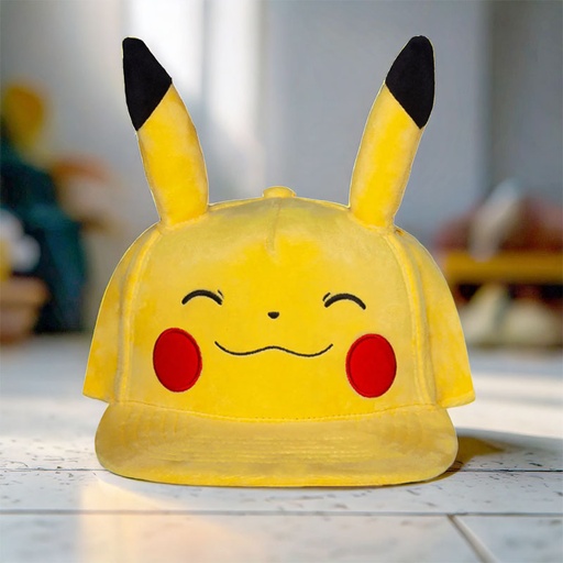 [00030405] NOVELTY CAP SMILING PIKACHU
