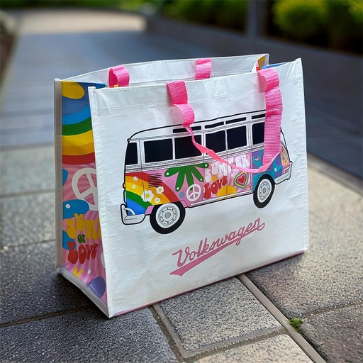 [00000102] SHOPPING BAG VOLKSWAGEN T1 VAN SUMMER LOVE