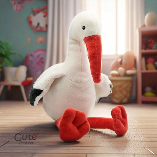 [00020733] SOPHIE THE WHITE STORK 20cm