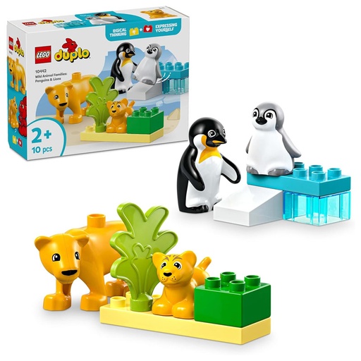 [00111010] LEGO 10442 DUPLO WILD ANIMAL FAMILIES: PENGUINS & LIONS