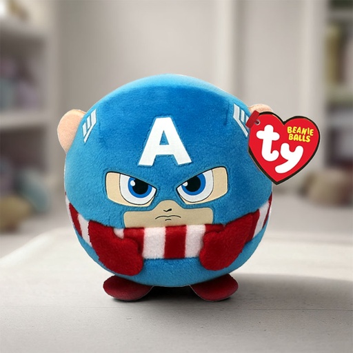 [00020329] TY TEENY PUFFIES MARVEL CAPTAIN AMERICA 10CM