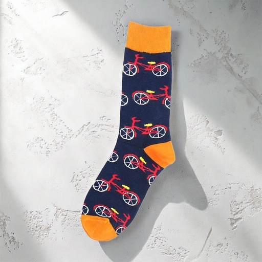 [00030194] COZY NOXXIEZ SOXXIEZ BIKES BLUE 38-45 6pcs