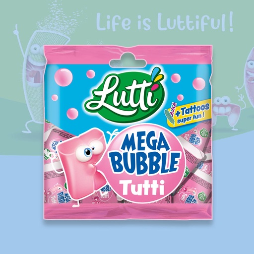 [C0105014] LUTTI MEGA BUBBLE TUTTI 20 x 85g