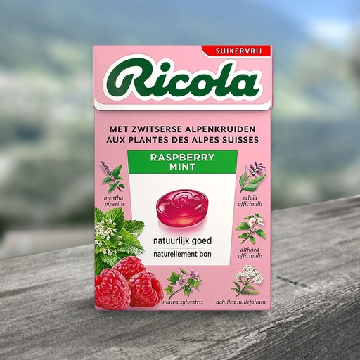 [C0104017] RICOLA RASPBERRY MINT 20 x 50g