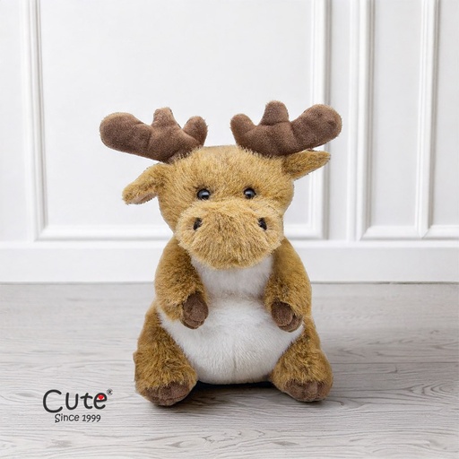 [00020753] REINDEER SITTING 22CM