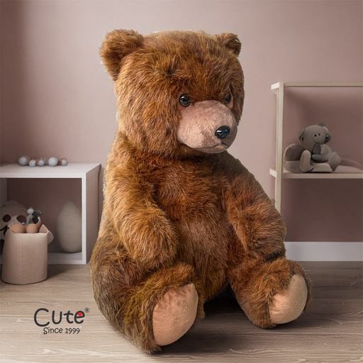 [00020761] BEAR BROWN SITTING 45CM