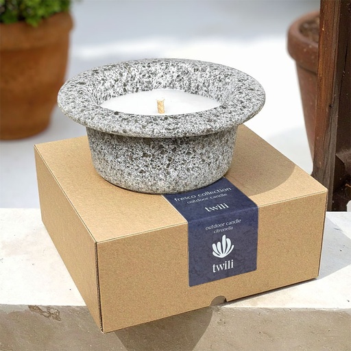 [80100135] TWILI REFILL OUTDOOR CANDLE FRESCO ASH GREY X-LARGE