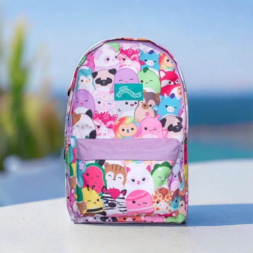 [00021981] BACKPACK SQUISHMALLOWS MULTI CHARACTER AOP LILAC