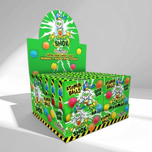 [C1105051] SOUR SHOK ATOMIC BALLS 12pcs