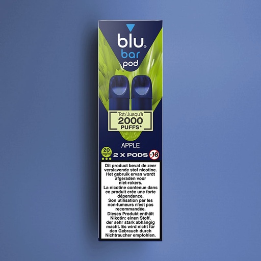 [00002769] BLU BAR 2-POD PACK APPLE 20MG /6
