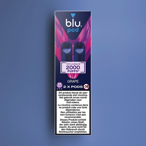 [00002764] BLU BAR 2-POD PACK GRAPE 20MG /6