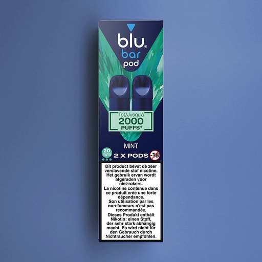 [00002762] BLU BAR 2-POD PACK MINT 20MG /6