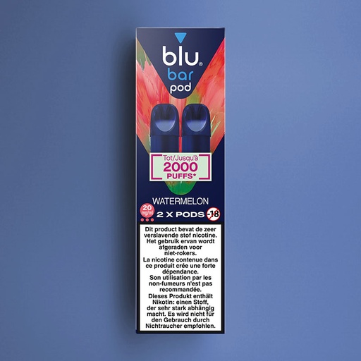 [00002757] BLU BAR 2-POD PACK WATERMELON 20MG /6