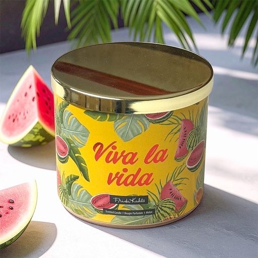 [80100604] FRIDA KAHLO "VIVA LA VIDA" SCENTED CANDLE 400g