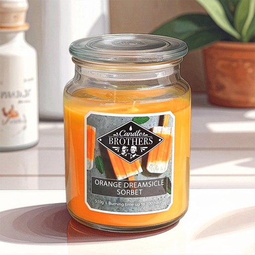 [80104000] CANDLE BROTHERS ORANGE DREAMSICLE SORBET SCENTED CANDLE 510g
