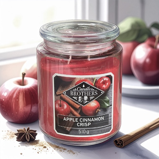 [80104007] CANDLE BROTHERS APPLE CINNAMON CRISP SCENTED CANDLE 510g