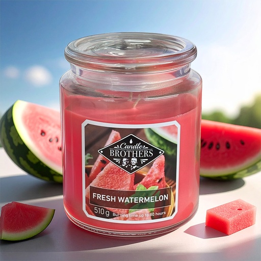[80104010] CANDLE BROTHERS FRESH WATERMELON SCENTED CANDLE 510g