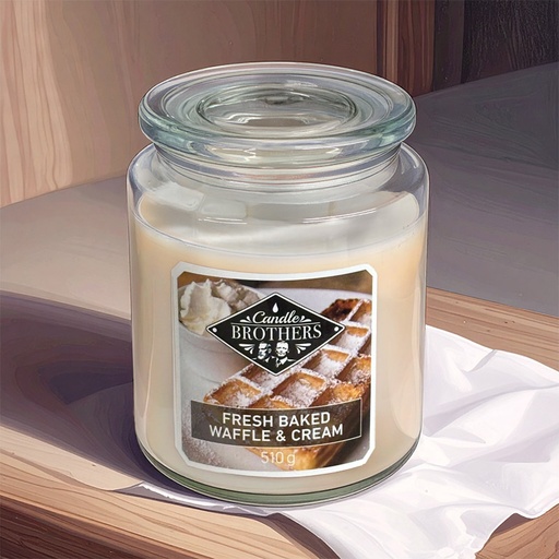 [80104016] CANDLE BROTHERS FRESH BAKED WAFFLE & CREAM SCENTED CANDLE 510g