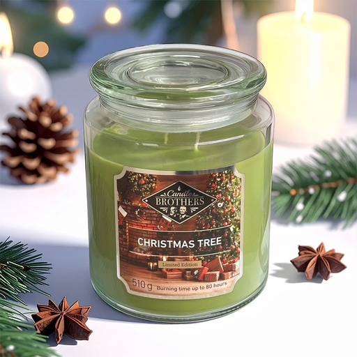 [80104021] CANDLE BROTHERS CHRISTMAS TREE SCENTED CANDLE 510g