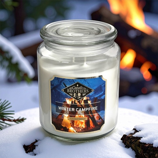 [80104025] CANDLE BROTHERS WINTER CAMPFIRE SCENTED CANDLE 510g